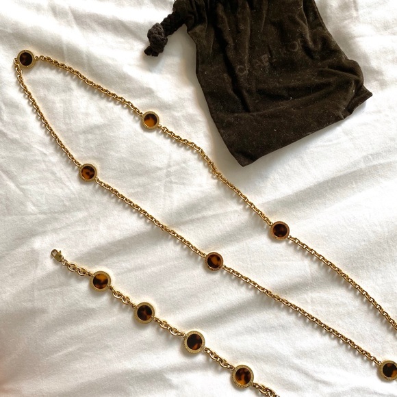 Michael Kors gold colored bangle and necklace set - Picture 3 of 6